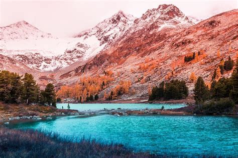 Beautiful Turquoise Lake In The Mountains Stock Image Image Of