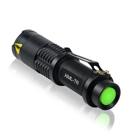 Cree Xml T6 Portable 5 Modes Zoomable Laser Led Flashlight Lanterns