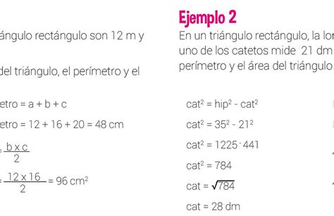 Triángulo Rectángulo Y Teorema De Pitágoras Escolar Abc Color