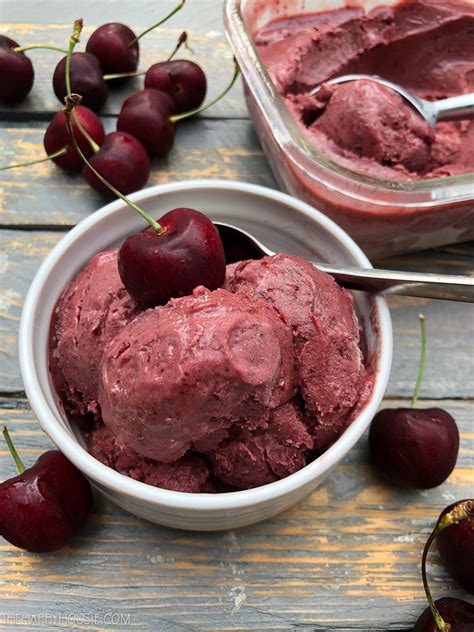Make this classic cold treat at home with this easy recipe. Cherry Vanilla Homemade Ice Cream without a Machine | The Happy Housie