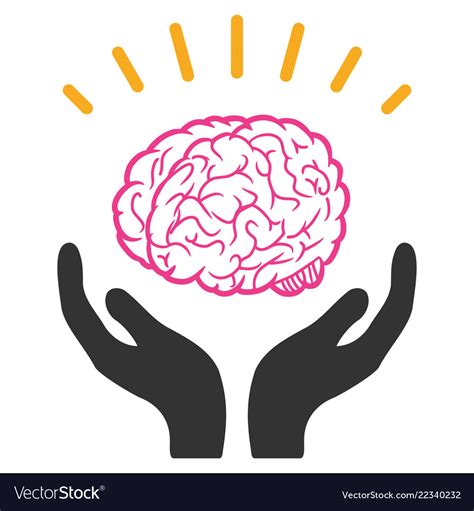 Human Brain Knowledge Icon Royalty Free Vector Image