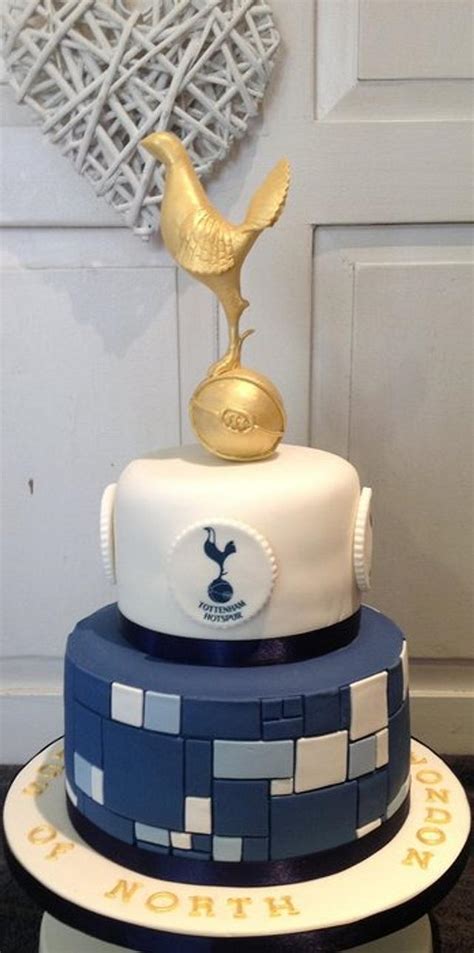 How to make a football cake. Tottenham Hotspur Football Club - cake by Samantha's Cake ...