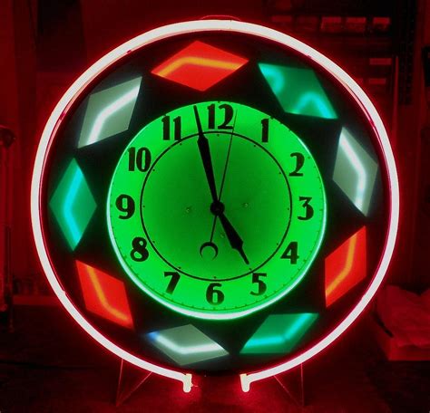 Electric Neon Clock