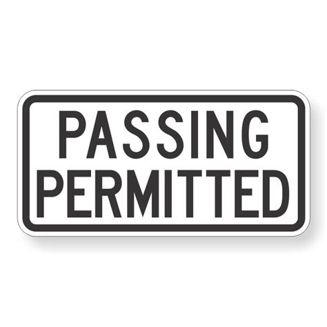 Passing Permitted Sign Text Devco Consulting