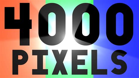 4000 Pixels Setup Tour Youtube
