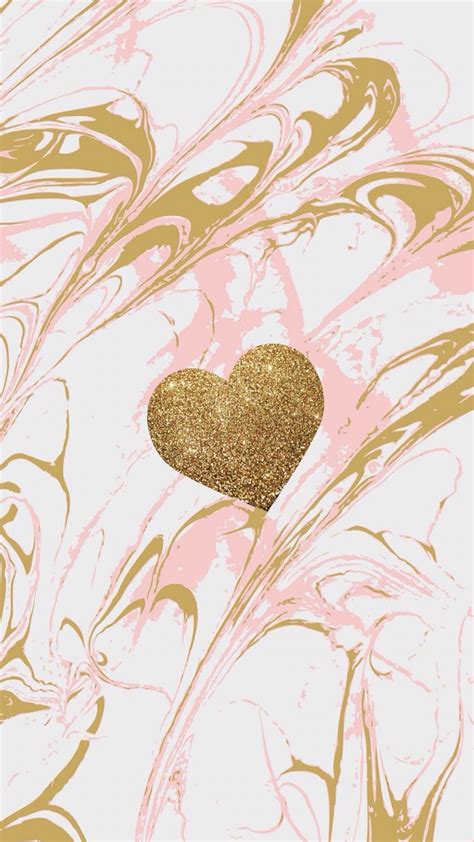 Gold Heart Wallpapers Top Free Gold Heart Backgrounds Wallpaperaccess