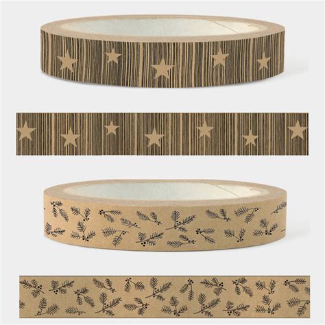 Brown Kraft Christmas T Wrapping Tape 50m By The Wedding Of My