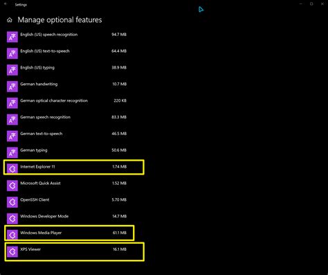 Manage Optional Features In Windows 10 Tutorials
