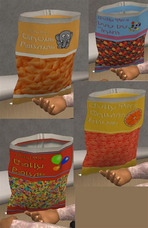 Mod The Sims Simlish Candy Snacks For Vending Machine Or Fridge