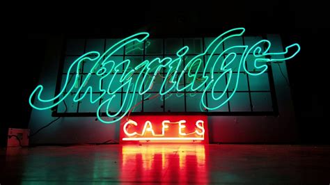 Skyridge Cafes 80s Mall Neon Sign Youtube