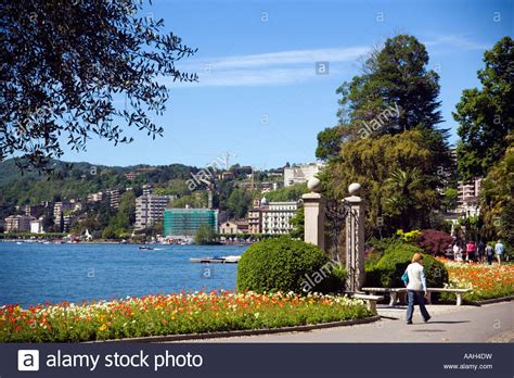 Gate of Villa Ciani at Parco Civico Lugano Lake Lugano Ticino Stock Photo: 12630180 - Alamy