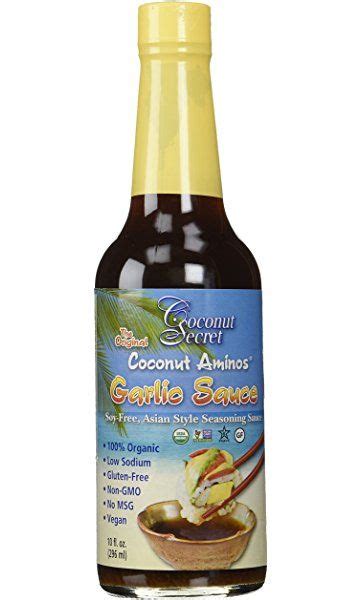 Coconut Secret Coconut Amino Garlic Sauce 10 Oz Soy Sauce