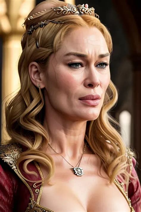 Dopamine Girl A Realistic Photo Of Cersei Lannister Facial Cum On Face Covered In