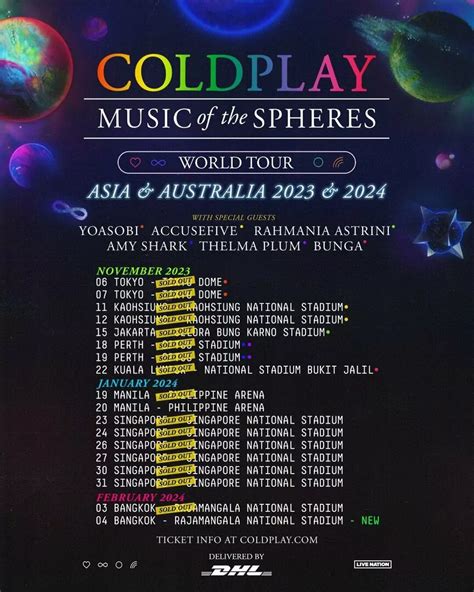 Coldplay New Tour Dates 2024 Tera Abagail