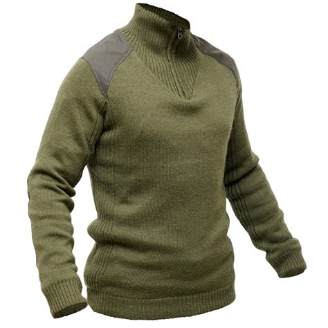 Hunting Windproof Wool Pullover 900 Solognac Decathlon