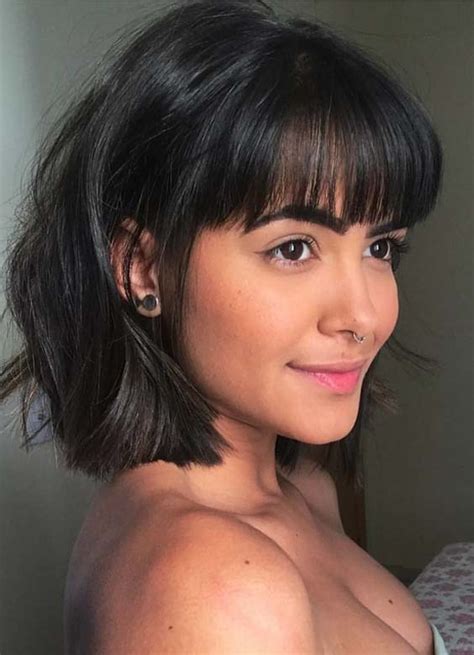 Stylish Short Haircuts With Front Bangs To Flaunt In 2018