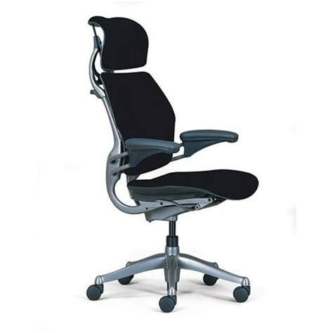 Humanscale Freedom Chair Fully Adjustable Model With Headrest In Black