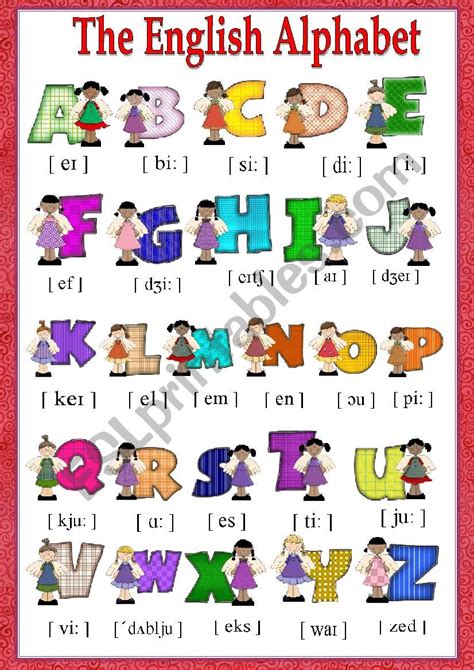 The English Alphabet Esl Worksheet By Paka2