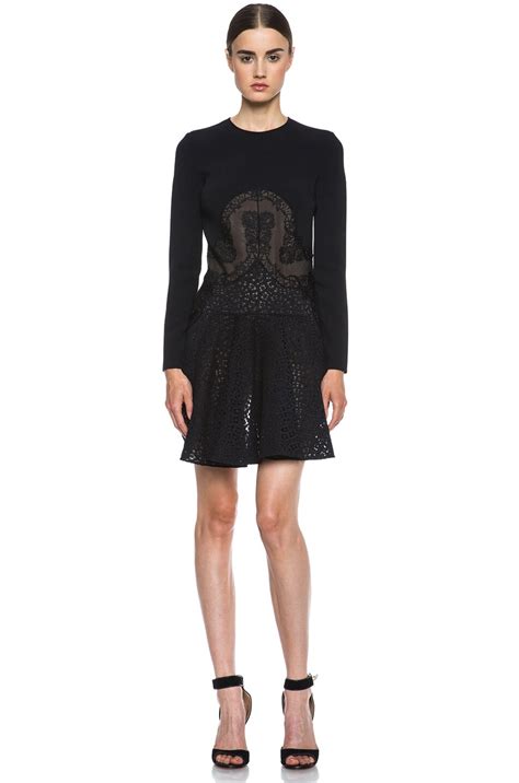 Stella McCartney Ola Lace Knit Dress In Black FWRD