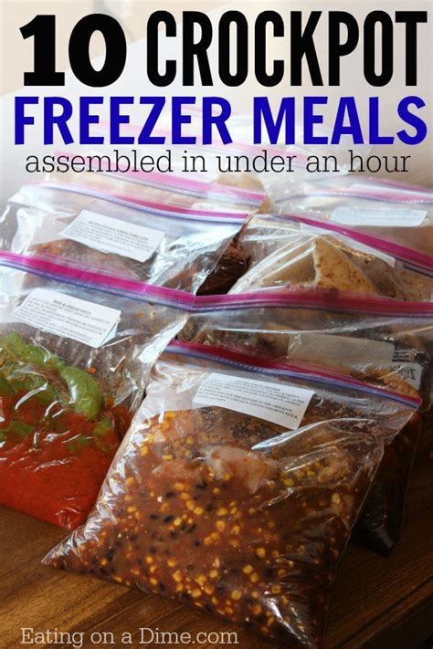 Crockpot Freezer Meals Ready In Under An Hour Make Ahead These Meals