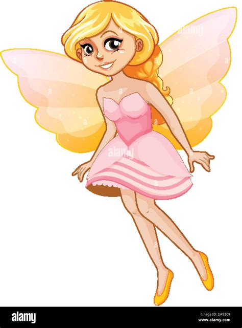 Fantastic Fairy Girl Cartoon Character Illustration Stock Vector Image