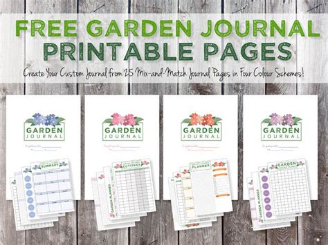 Garden Journaling And Planning Free Journal Page Printables