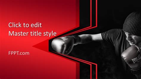 Free Kickboxing Powerpoint Template Free Powerpoint Templates