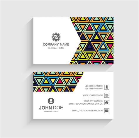 Modern Colorful Business Card Template Vector 246848 Vector Art At Vecteezy