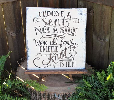 Choose a seat not a side, choose a seat, not a side, choose a seat not a side sign, rustic ...