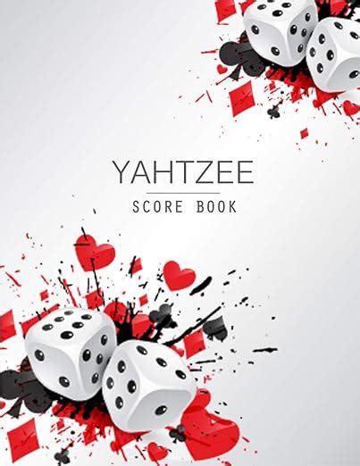 Yahtzee Score Book Games Record Scoresheet Keeper And Write In The Player Name And Record Dice