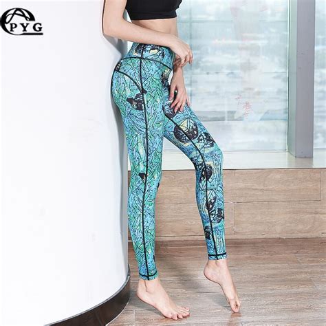 New Sex High Waist Stretched Sports Pants Gym Clothes Spandex Running
