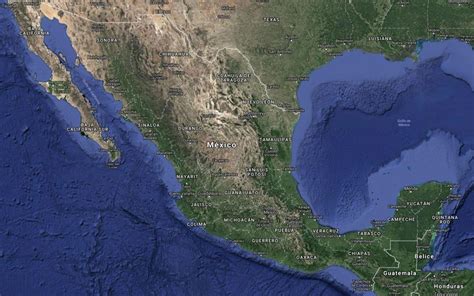 Mapa De México Con Nombres Y División Política México Desconocido