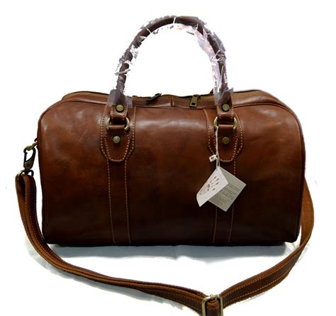 Womens Leather Weekend Travel Bag