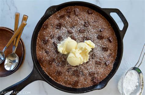 Quick And Easy Skillet Brownie Just A Taste