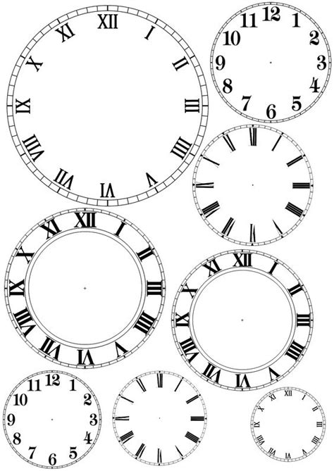 Free Printable Clock Faces For Crafts