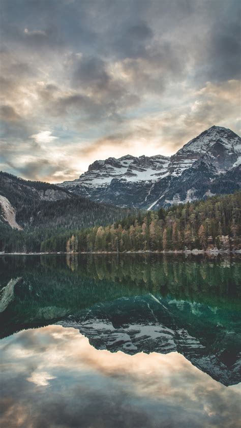 Download 720x1280 Wallpaper Mountains Lake Reflections Nature