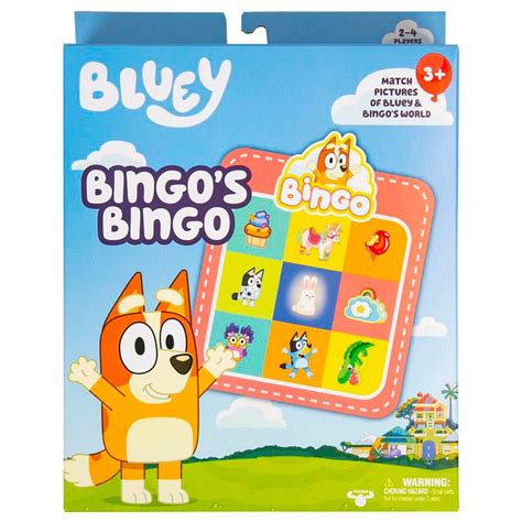 Bluey Juego Cartas Bingo De Bingo