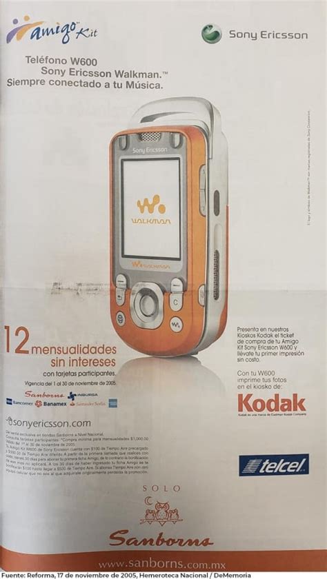 This Is How The Sony Ericsson Walkman W600 Was Promoted In Mexico In
