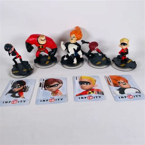 Disney Infinity The Incredibles Figures Lot Mrs Mr Dash Violet Syndrome 4cards 29 99 Picclick