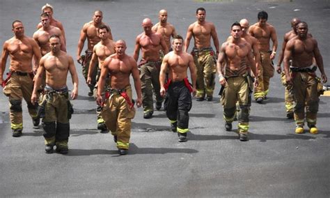 ladies mingle with the hottest men in town while enjoying food and fashion hot firemen hot