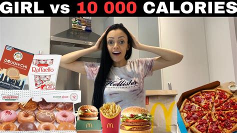 10 000 Calorie Challenge Destroyed Girl Vs Food Epic Cheat Day