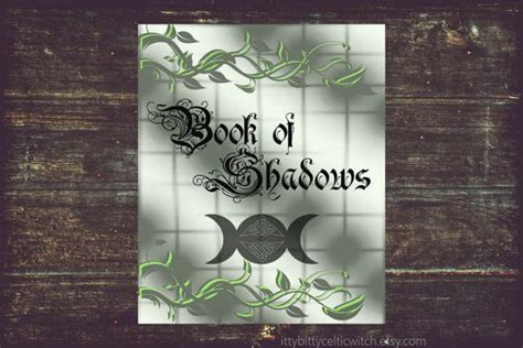Printable Book Of Shadows Cover Page Bos Pages With Celtic Knot And