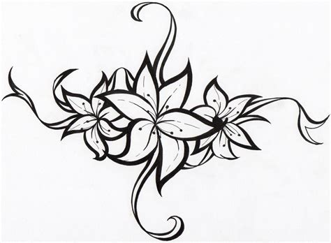 Pin By Kai Spath On Art Tribal Flower Tattoos Flower Tattoos Flower