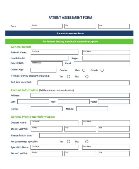 Free 33 Sample Free Assessment Forms In Ms Word Pdf Excel Rezfoods