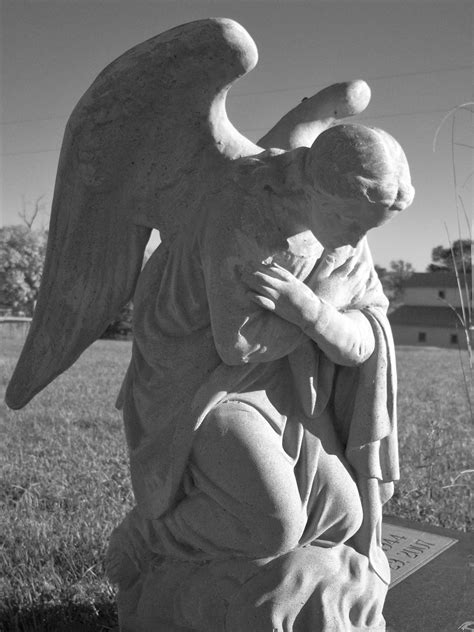 Angel In Country Cemetery Near Pleasant Dale Nebraska Celestial