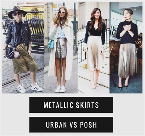 2 ways to wear metallic skirts pick your style metallic skirt fashion style