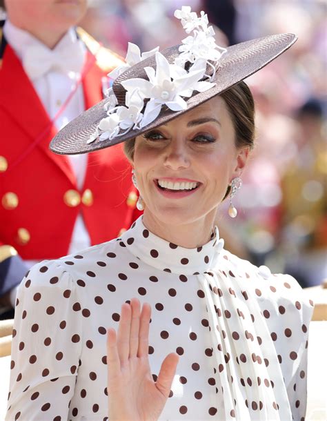 Kate Middleton Looks Glamorous In Polka Dot Dress At The Royal Ascot
