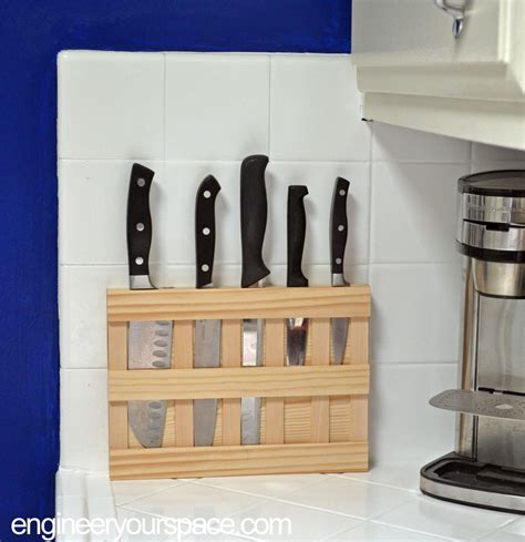 Maybe you would like to learn more about one of these? DIY wall mounted wood knife rack | Smart DIY Solutions for ...