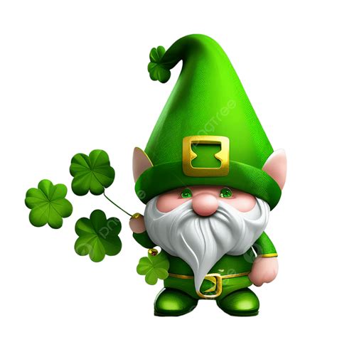 St Patricks Day Gnome 3d Model Ai Digital Artwork Gnome 3d Render