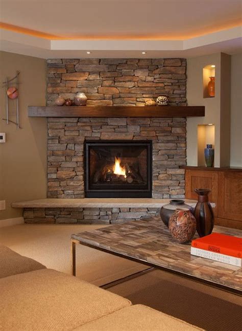 5 Stone Fireplace Designs For A Rustic Style Living Room Talkdecor